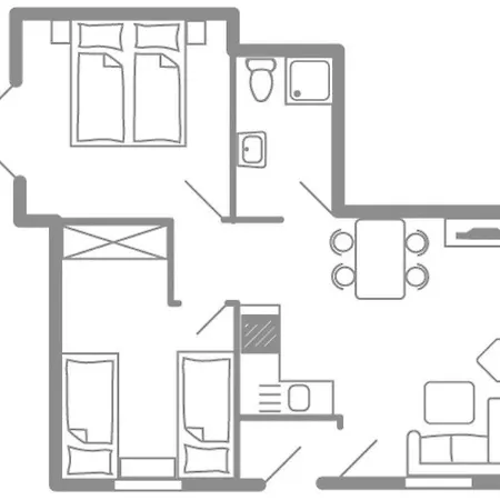 Апартаменты Wohnung-backbord *